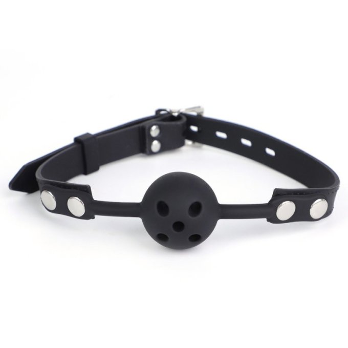 Bâillon Boule Percée BREATHFIVE 40mm Noir