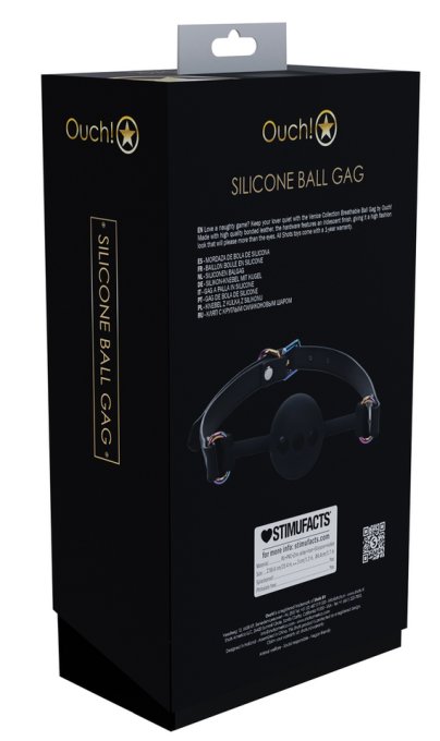 Bâillon-Boule Venise 41mm Noir
