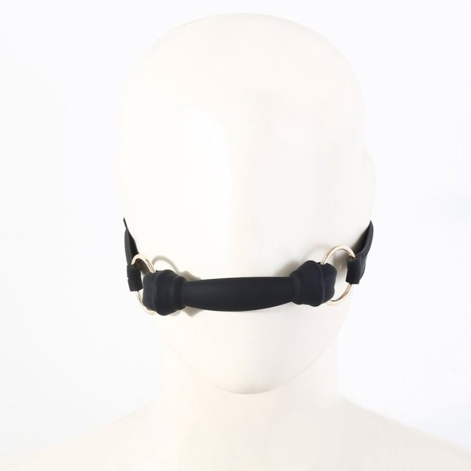 Bâillon Mors Silicone Morsum 11.5cm Noir
