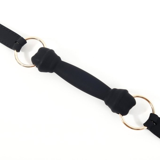 Bâillon Mors Silicone Morsum 11.5cm Noir