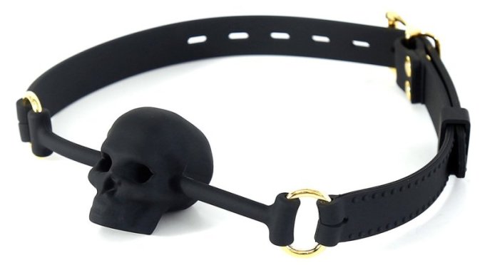 Bâillon Tête de mort Skull Noir