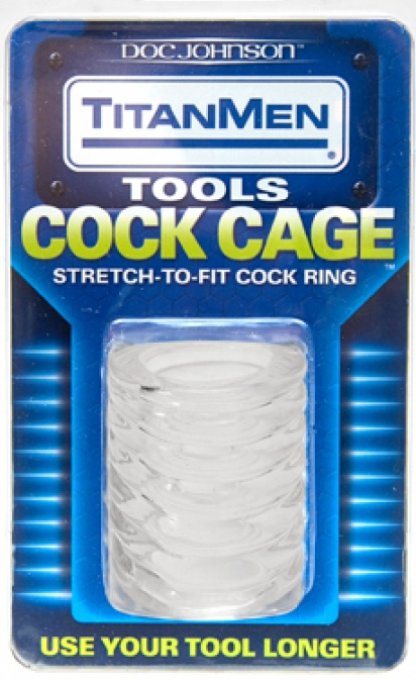 Ballstretcher Cock Cage 50mm Transparent