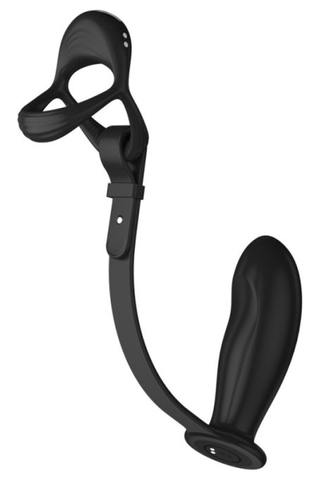 Ballstretcher et Plug Ass Curve 10 x 3.6 cm-10 Vibrations