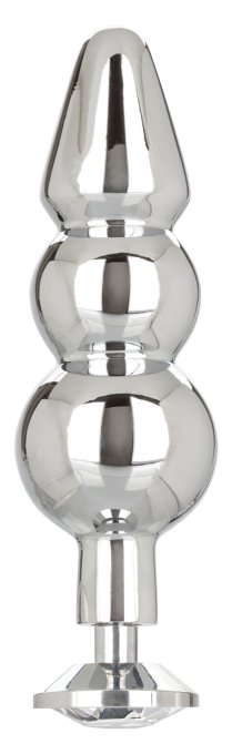 Ballstretcher et Plug Bijou en métal Beaded Star Fucker 8 x 2.7cm