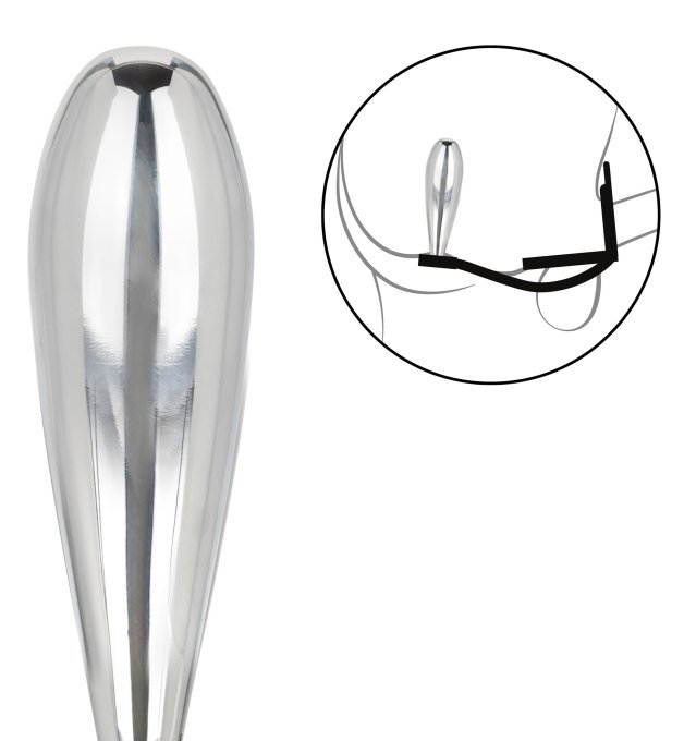 Ballstretcher et Plug bijou en métal Glider Star Fucker 9 x 2.8cm