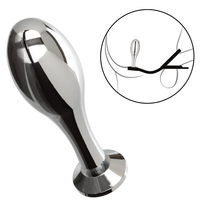 Ballstretcher et Plug bijou en métal Teardrop 8 x 2.9cm
