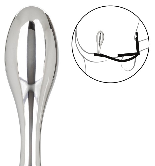 Ballstretcher et Plug bijou en métal Teardrop 8 x 2.9cm