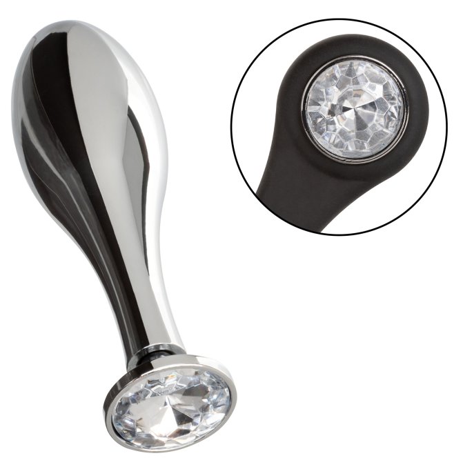 Ballstretcher et Plug bijou en métal Teardrop 8 x 2.9cm