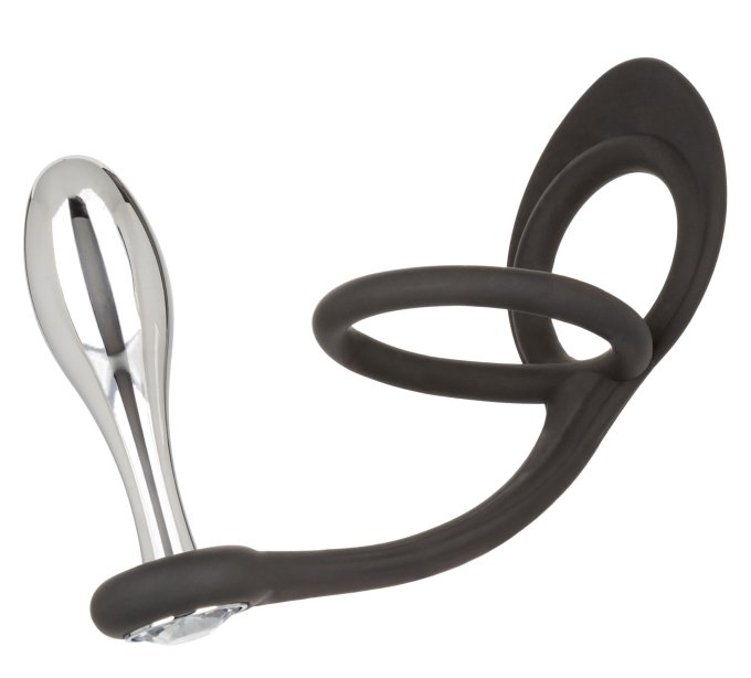 Ballstretcher et Plug bijou en métal Teardrop 8 x 2.9cm