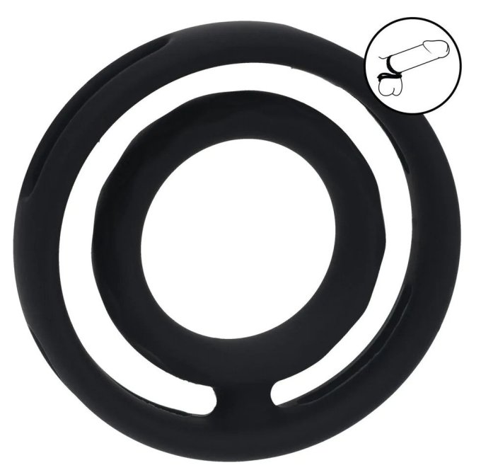 Ballstretcher Grooved Noir Noir