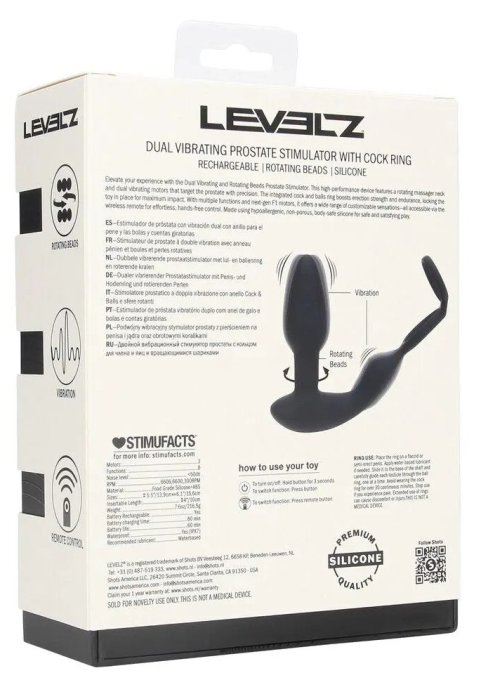 Ballstretcher Plug Dual Vibe 10.5 x 3.8cm