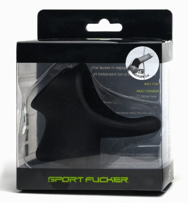 Ballstretcher Silicone Big Tailslide 30 mm - Hauteur 50 mm Noir