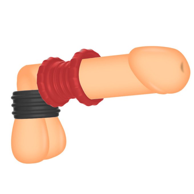 Ballstretcher Soqlo 35 mm - Hauteur 5 cm Noir-Rouge