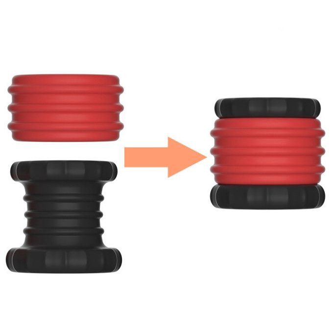 Ballstretcher Soqlo 35 mm - Hauteur 5 cm Rouge-Noir