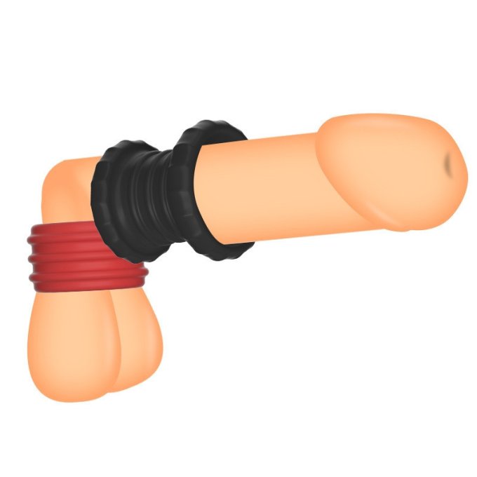 Ballstretcher Soqlo 35 mm - Hauteur 5 cm Rouge-Noir