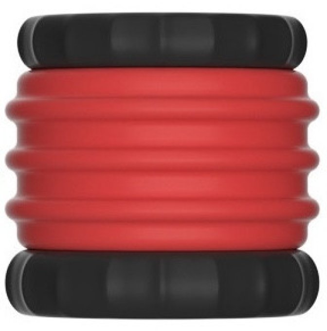 Ballstretcher Soqlo 35 mm - Hauteur 5 cm Rouge-Noir