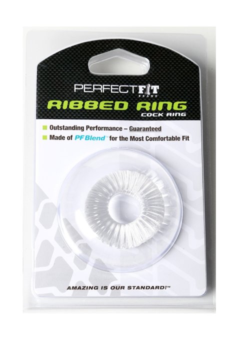 Ballstretcher souple Ribbed Ring 18mm Transparent
