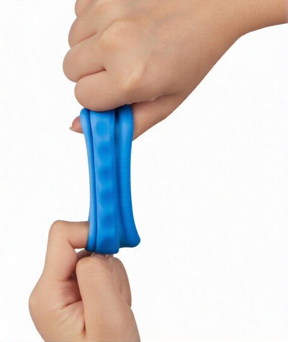 Ballstretcher Twin Flex 25 mm - Hauteur 3 cm Bleu