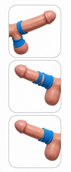 Ballstretcher Twin Flex 25 mm - Hauteur 3 cm Bleu