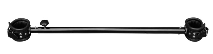 Barre en métal réglable avec menottes en cuir - 35 à 60cm