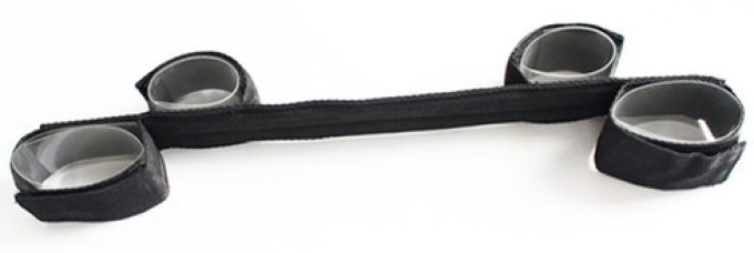 Barre plate avec 4 Menottes Scratch 45cm