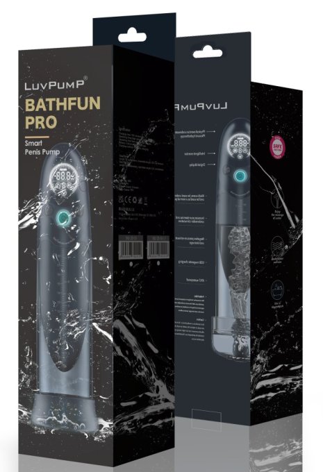 Pompe à pénis automatique Bathfun Pro 20 x 6.3cm
