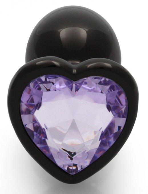 Bijou anal Heart Gem S 6 x 2.6cm Noir-Violet