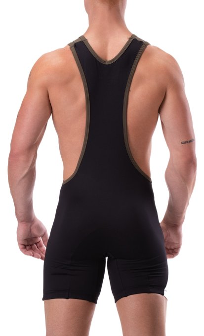 Body Singlet Luckenwalde Kaki-Noir-Blanc