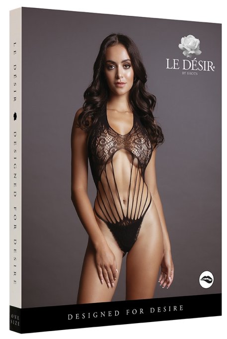 Body Strappy Lace Teddy Noir