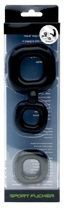 Boner Kit Cockring et Ballstretcher noir