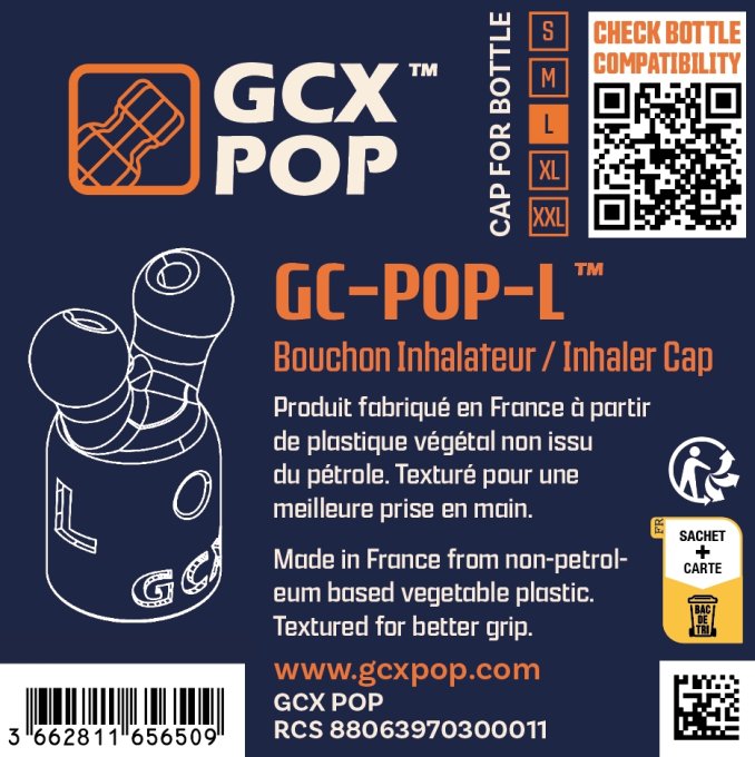 Bouchon Diffuseur précis d'Arôme GC-POP Taille L