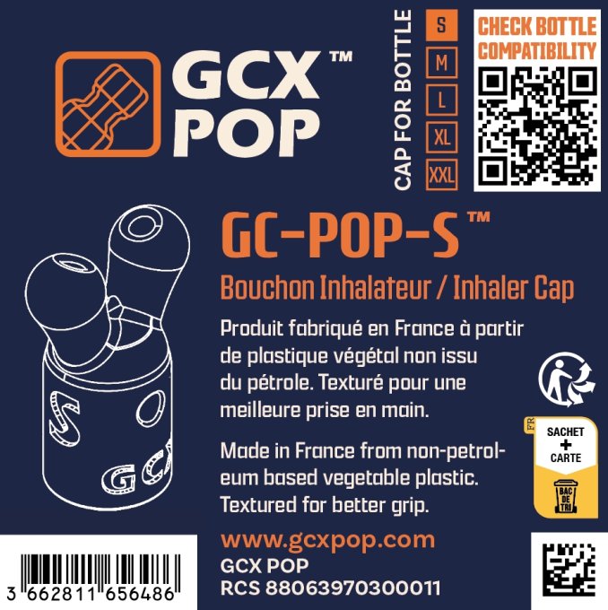 Bouchon Diffuseur précis d'Arôme GC-POP Taille S