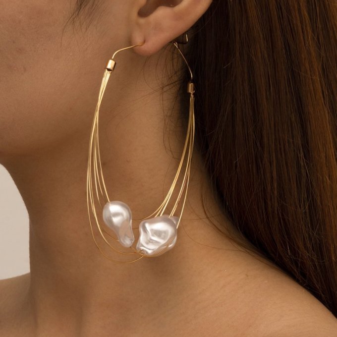 Boucles d'oreille Gold Ear 10cm