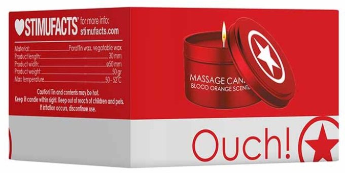 Bougie Candle Star Orange Sanguine 50g