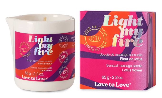 Bougie de Massage Light My Fire 65g Fleur de Lotus
