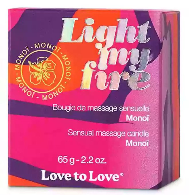 Bougie de Massage Light my fire 65g Monoï