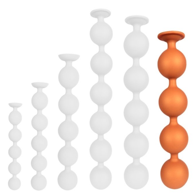 Boules anales Bulby Butt XXXL 45 x 8.7 cm Orange