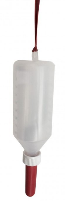Bouteille avec tétine 1 L - Embout souple 9 x 2.8cm