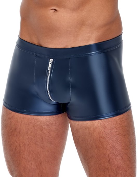 Boxer avec zip Andio Bleu métallisé