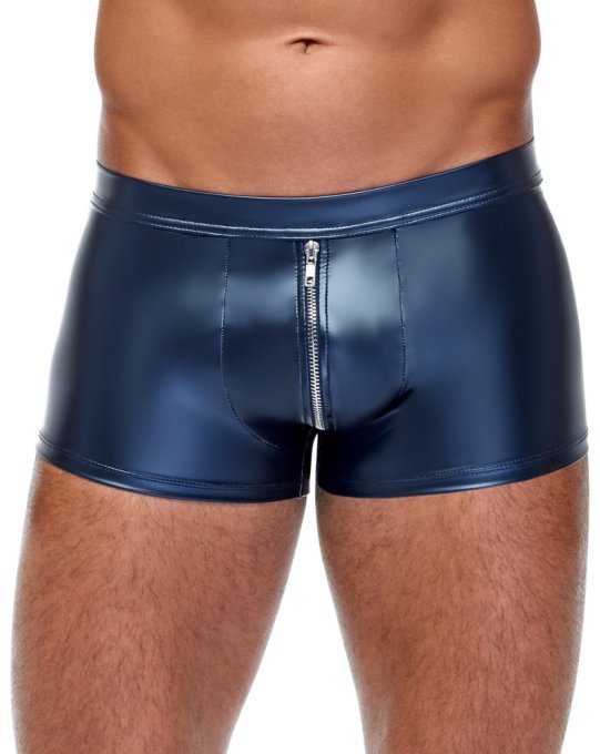 Boxer avec zip Andio Bleu métallisé