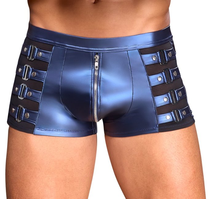 Boxer avec zip Eclino Bleu métallisé