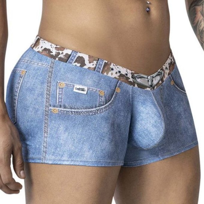 Boxer Cowboy Denim Bleu
