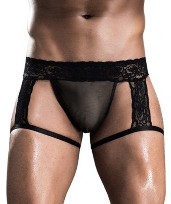 Boxer string sexy Dentelle Noir