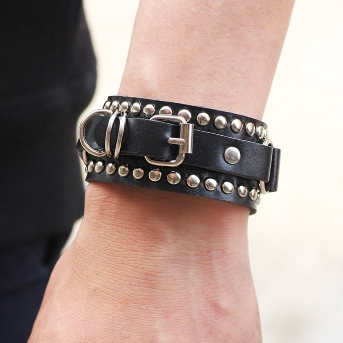 Bracelet Pearly Dark Noir