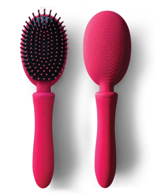 Brosse à Cheveux Vibrante Vibraliss 11.5 x 3.3cm Rose