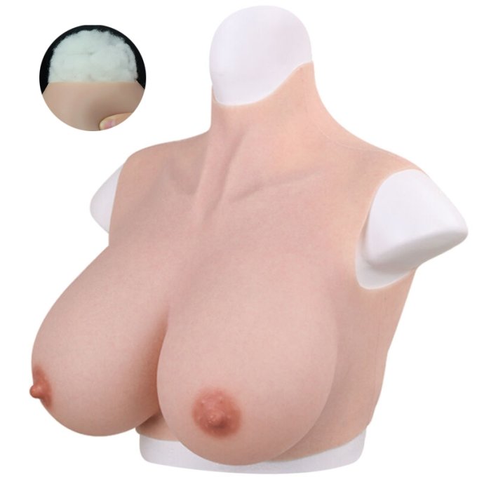 Buste Seins réalistes Coton | Col haut | Bonnet G