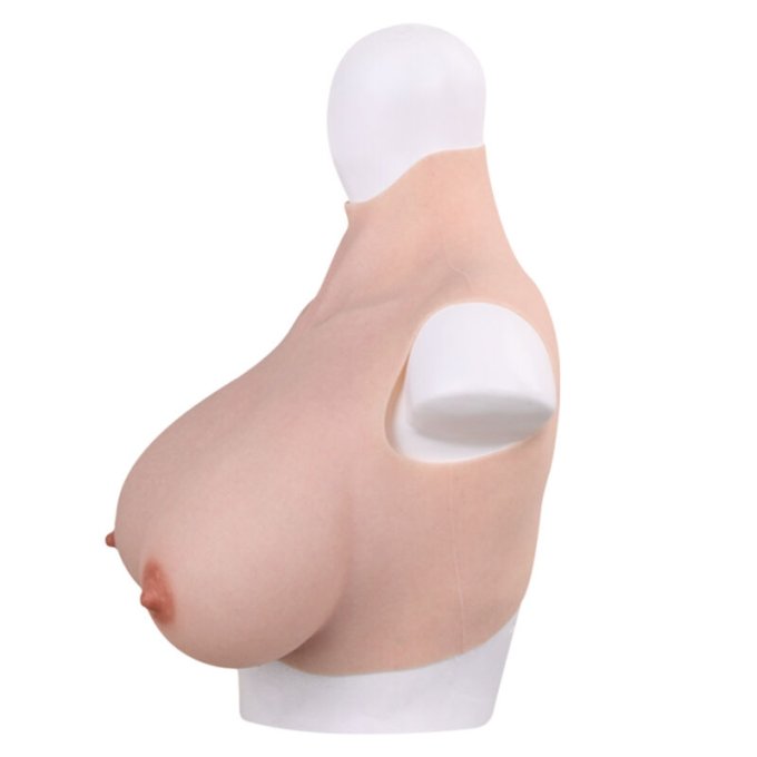 Buste Seins réalistes Silicone Col haut Bonnet C
