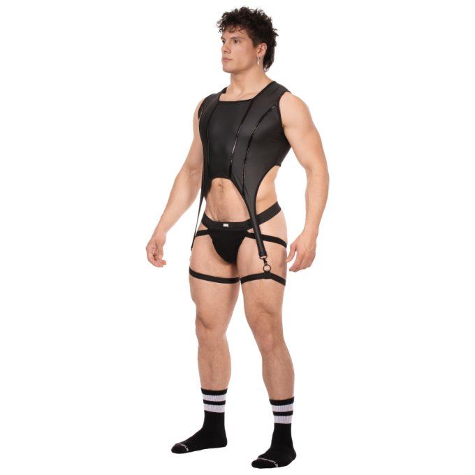 Bustier Porte-Jarretelles Milos Noir