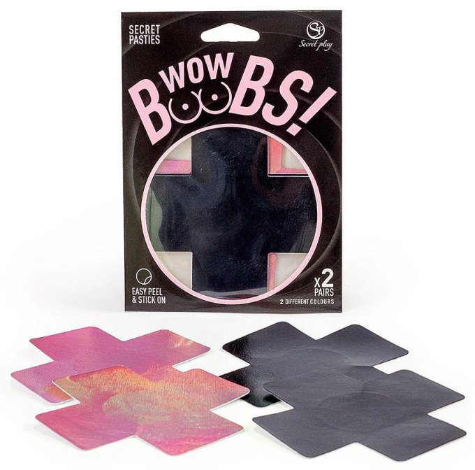 Cache-tétons Wow boobs cross