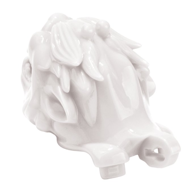 Cage avec grelot Dragon 8.5 x 3.7 cm Blanche